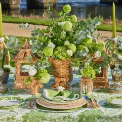 Small Rattan Bow Urn Vase