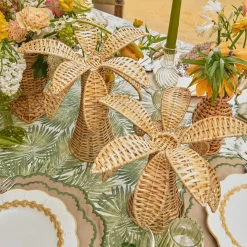 Small Rattan Palm Tree (Pair)