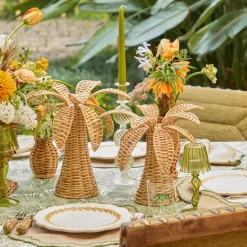 Small Rattan Palm Tree (Pair)