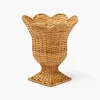 Small Rattan Urn Vase