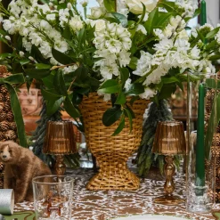 Small Rattan Urn Vase