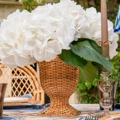 Small Rattan Urn Vase