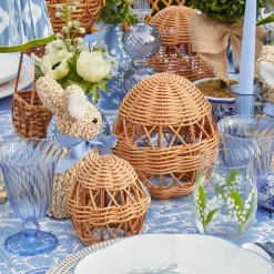 Small Rattan Woven Egg (Pair)