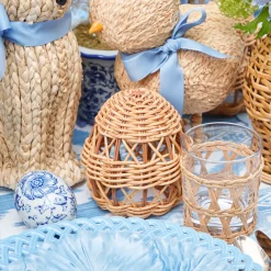 Small Rattan Woven Egg (Pair)