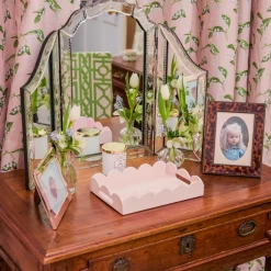 Small Soft Pink Lacquer Tray