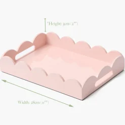 Small Soft Pink Lacquer Tray