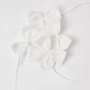 Snow White Velvet Napkin Bows (Set of 4)