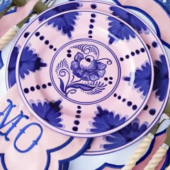 Sofia Pink Appliqué Placemats (Set of 4)