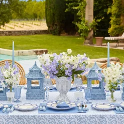 Soft Blue Candles (Set of 8)