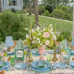 Soft Blue Lace Dinner & Starter Plates (Set of 8)