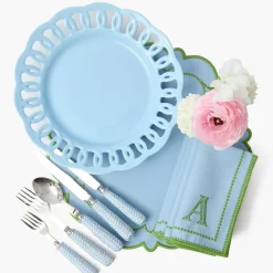 Soft Blue Lace Dinner Plate