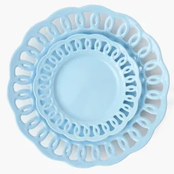 Soft Blue Lace Starter Plates (Set of 4)