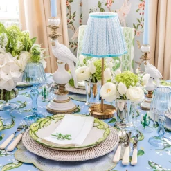 Soft Blue Lotus Lampshade (18cm)