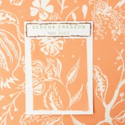 Soft Coral Chelsea Square Fabric