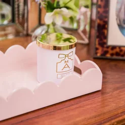 Soft Pink Lacquer Tray Set