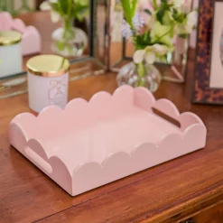 Soft Pink Lacquer Tray Set