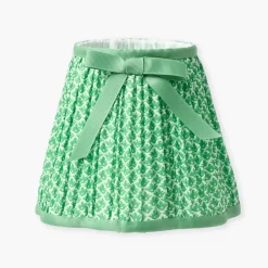 Spring Green Lotus Bow Lampshade (18cm)