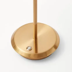 Tall Rechargeable Lamp with Olive Lotus Shade (18cm)