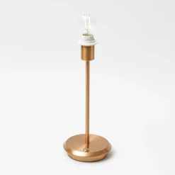 Tall Rechargeable Lamp with Natural Seagrass Shade