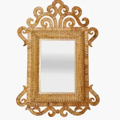 The Grand Rattan Mirror