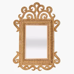 The Small Grand Rattan Mirror