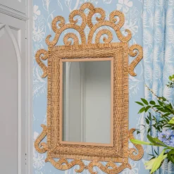 The Small Grand Rattan Mirror