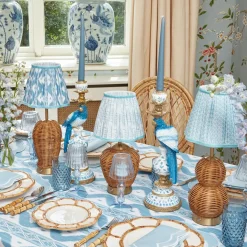 Trio of Rechargeable Rattan Lamps
