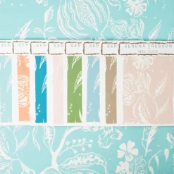Turquoise Chelsea Square Fabric