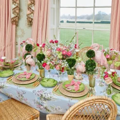 Valérie Green & Pink Placemats (Set of 4)