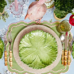 Valérie Green & Pink Placemats (Set of 4)