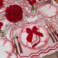 Valérie Pink Placemats & Napkins (Set of 4)