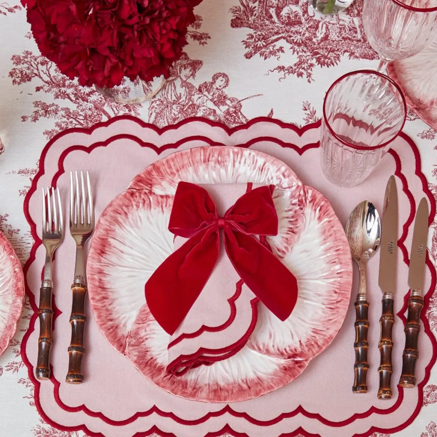 Valérie Pink Placemats (Set of 4)