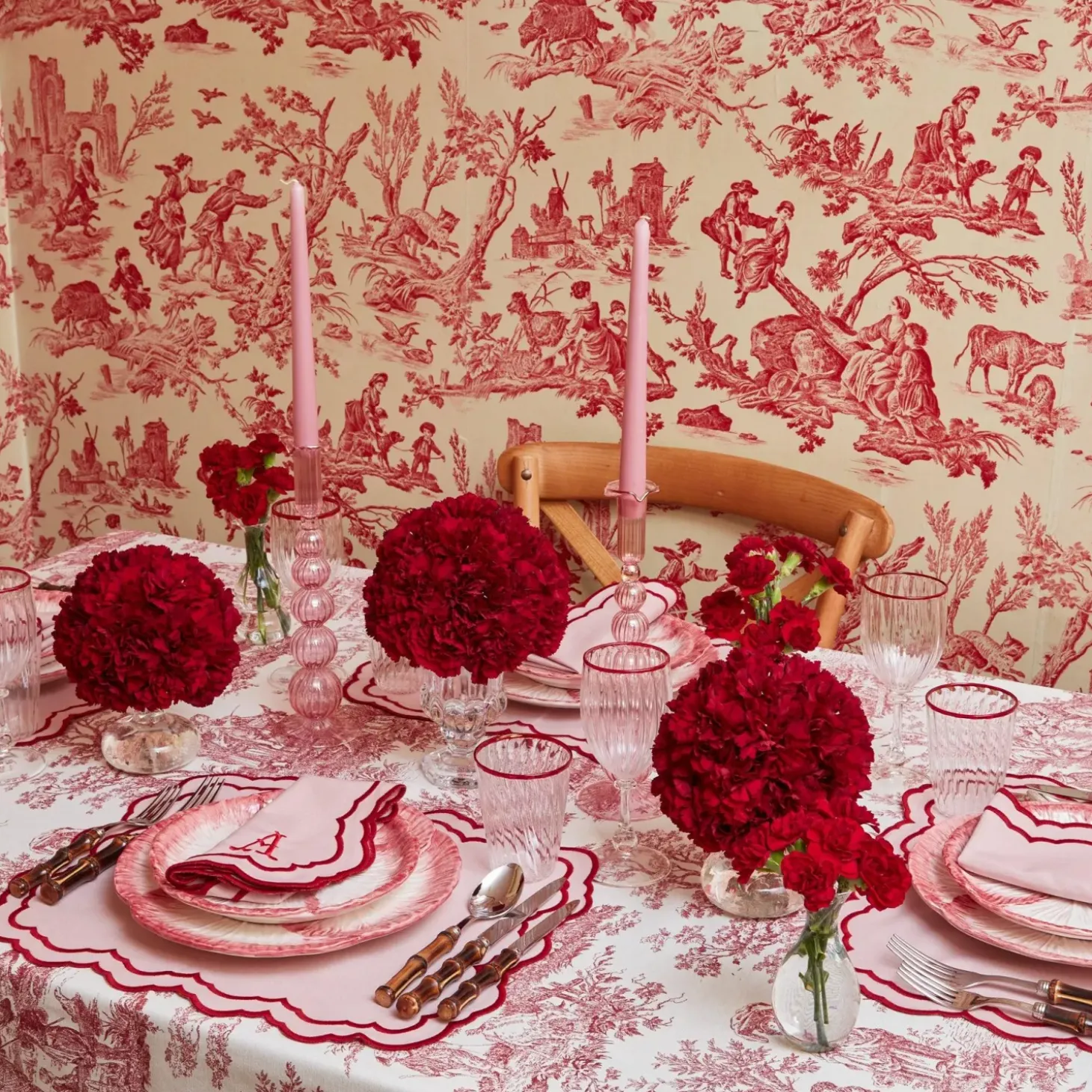 Valérie Pink Placemats (Set of 4)