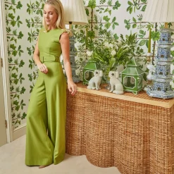Vivienne Rattan Scalloped Console Table