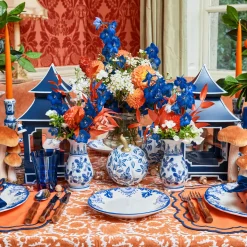 White Chinoiserie Tole Pumpkin (Pair)