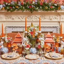 White Chinoiserie Tole Pumpkin (Pair)