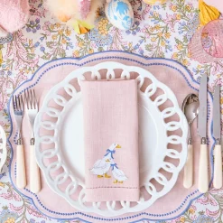 White Lace Dinner Plate