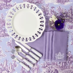 White Lace Dinner Plate