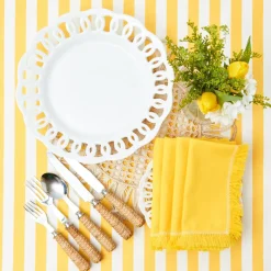 White Lace Dinner Plate