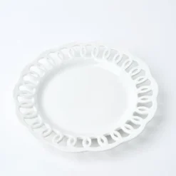 White Lace Dinner Plate