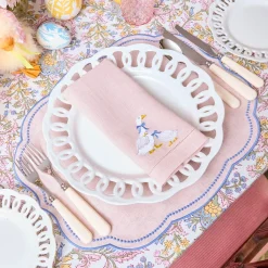 White Lace Dinner Plate