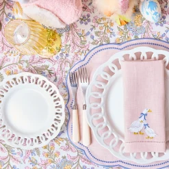 White Lace Dinner Plate