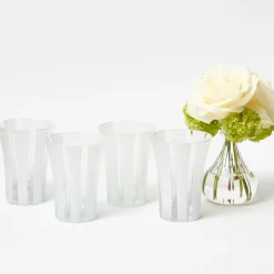 White Positano Glasses (Set of 4)