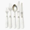 White Rattan Cutlery (5 Piece)