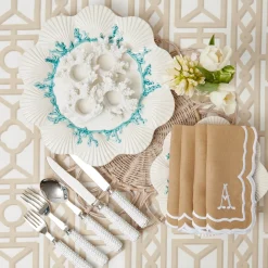 White Rattan Cutlery (5 Piece)