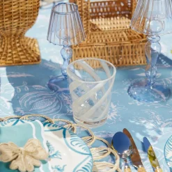 White Swirl Outdoor Glasses (Set of 6)