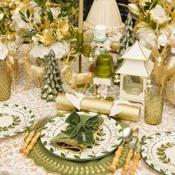 White With Gold Mini Pagoda Lantern (Pair)
