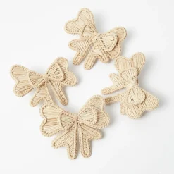 Wicker Napkin Bows (Set of 4)