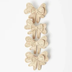 Wicker Napkin Bows (Set of 4)