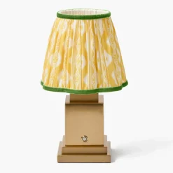 Yellow & Green Ikat Lampshade (18cm)